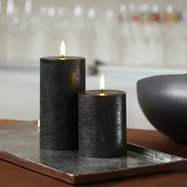 uYuni LED Kerze PIA H:10 cm schwarz