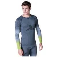 X-Bionic Langarmshirt Invent FX (temperaturregulierung) Unterwäsche grau/lime Herren grau