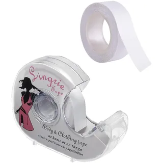2 Rolls Körpr Doppelseitig Transparent Tape, Body Tape, Fashion Tape Doppelseitig, Haut Doppelseitiges Klebeband, Hemden Tape, Kleidung Klebestreifen,Transparent, für Alle Stoffarten und Haut - 1
