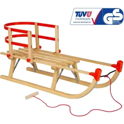 Holzschlitten AD324 90cm Schlitten. AD303 Holzschlittenlehne AD300 Schnur naturholzfarben NO SIZE