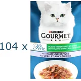 (€ 7,88/kg) GOURMET Perle Erlesene Streifen Kalb & Gemüse Sauce 104 x 85 g