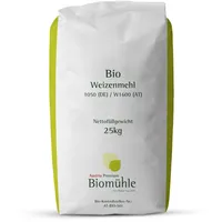 Bio Weizenmehl Type 1050 / W1600 Mehl GVO-frei Bäckereiqualität 25 kg
