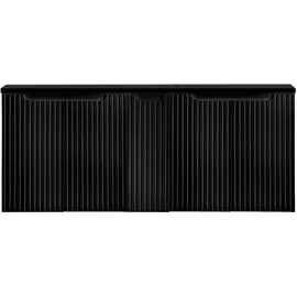 [en.casa] Waschbeckenunterschrank Skelbolu mit 5 Türen 140x60x40cm Schwarz [en.casa]