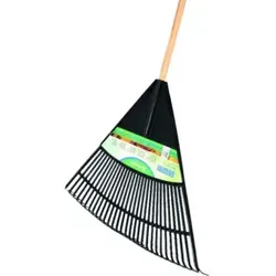 floraworld Laub-/Rasenbesen XL 140cm mit Stiel