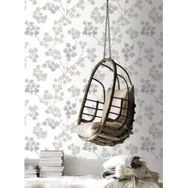 Art for the home Superfresco Easy - Vliestapete Blumen - Grün/Grau - 10m x 52cm