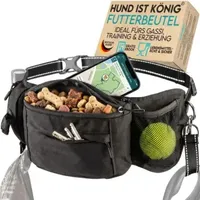 HUND IST KÖNIG Bauchtasche Leckerlis & Hundezubehör Schwarz