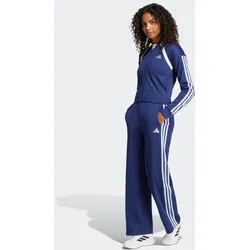 Trainingsanzug ADIDAS SPORTSWEAR "W TEAMSPORT TS", Damen, Gr. L, blau (dunkelblau), Obermaterial: 53% Baumwolle, 47% Polyester, sportlich, Sportanzüge