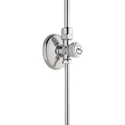 Probeentnahme-Eckventil DN 15 (1/2'') (Ausführung: Probenahme-Eckventil 1/2'' verchromt mit Edelstahlrohr 8x100mm)