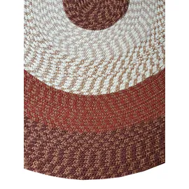 Dreams »Flecht-Teppich« oval 10 mm Höhe Flachgewebe, gestreift, handgefertigt, Scandi Look, Wohnzimmer