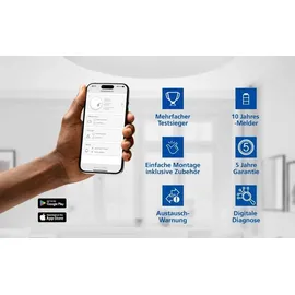 Hekatron Genius Plus X – Funkrauchmelder inkl. FM Basis X – 10 Jahre Batterie Menge:1er Set