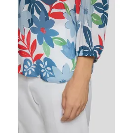 Rabe Klassische Bluse mit All-Over Print Blau 46