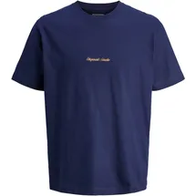 JACK & JONES JORNORREBRO EMB TEE SS CREW NECK blau M