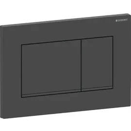 Geberit Sigma30 Betätigungsplatte für 2-Mengen-Spülung schwarz matt lackiert/schwarz 115.883.16.1