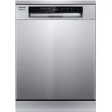 Brandt BDF424VDX, Freistehend, Standardgröße (60 cm), Edelstahl, Schwarz, Edelstahl, Berührung, 14 Maßgedecke - Silber/Schwarz