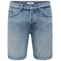 ONLY & SONS Stoffshorts 22026092 Blau Straight Fit XL