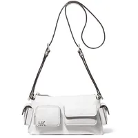 Michael Kors Dakota Schultertasche Leder Weiß