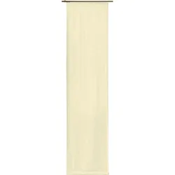 Schiebegardine WIRTH "Westport" Gr. 4, beige (natur), B:60cm H:245cm, Jacquard, Polyester, Gardinen