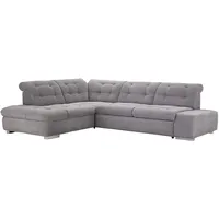 sit&more Ecksofa »Pale L-Form«, inklusive Kopfteilverstellung, wahlweise mit Bettfunktion, Grau
