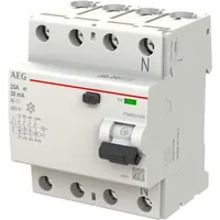 AEG FN425/AI30 4P Typ AI 25A, 30mA, 4 Teilungseinheiten