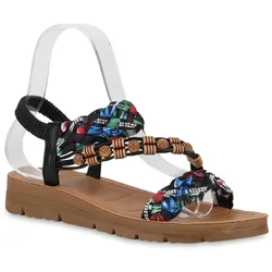 Damen Riemchensandalen in Schwarz