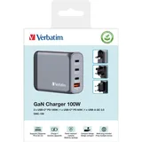 Verbatim GaN Charger 100 W, 4 Ports USB-C PD, Retail