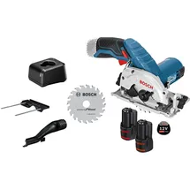 Bosch GKS 12V-26 12 V Ø 85 mm inkl. 2x 3,0 Ah Akku + Ladegerät