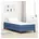 Bettmatratze mit Matratze Blau 90 190 Stoff
