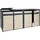 Mendler Mülltonnenbox HWC-J82 264 x 117 cm braun