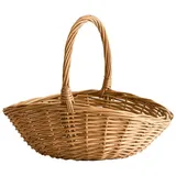 Weidenkorb Mit Henkel, Weidenkorb Zum Einkaufen, Geschenkkorb, Picknickkorb, Küchenkorb – Groß
