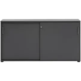 MÖBELPARTNER Schiebetürenschrank 1500, 701489 anthrazit 2 Fachböden 160,2 x 41,0 x 84,2 cm