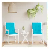 vidaXL Niedriglehner Auflage 2 St. 100 x 50 x 5 cm türkis