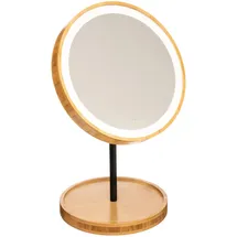 5Five Simply Smart Kosmetikspiegel Led, Rund, Bambus