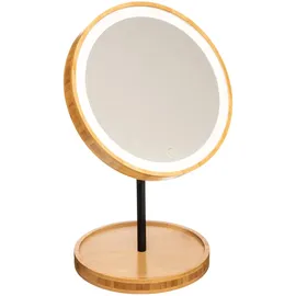 5Five Simply Smart Kosmetikspiegel Led, Rund, Bambus