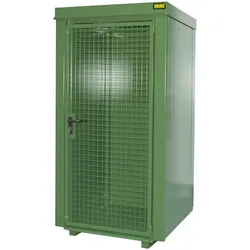 Gasflaschen Container B M0 lackiert RAL6011 Resedagrün Umwelt Lagertechnik