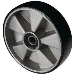 Pfaff Lenkrad Polyurethan Naben-L.43mm Rad-B.50mm D.200mm Guss-Felge