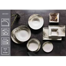Ritzenhoff & Breker Arezzo Speiseteller 26 cm Braun 6er Set