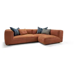 Bullfrog Ecksofa 0321 Sphinx Leder Orange Terrakotta 286 x 198 cm