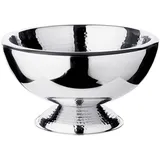 Edzard Champagnerkühler Toni, doppelwandig, Edelstahl hochglanzpoliert, Innen und Fuß gehämmert, ø 43 cm