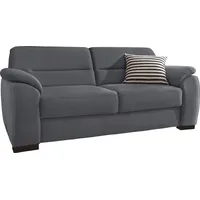 sit&more 3-Sitzer SIT & MORE "Montego, B: 198 cm", grau (dunkelgrau), B:196cm H:88cm T:90cm, Struktur (100% Polyester);Luxus-Microfaser ALTARA NUBUCK (100% Polyester);Luxus-Microfaser (90% Polyester, 10% Polyamid), Sofas, mit Federkern
