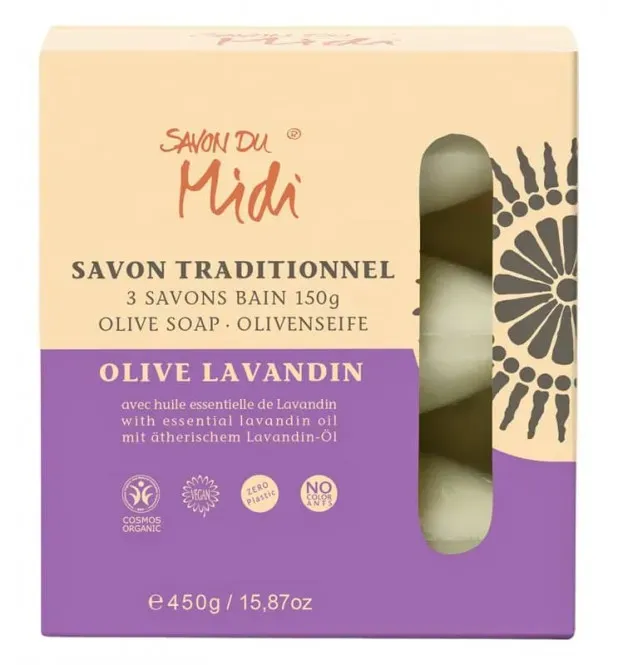 Savon du Midi Olivenseife mit Lavandinöl 3er