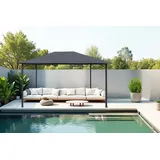Konifera Pavillon »Kreta«, in BxT: 300x300 cm oder 400x300 cm, grau B/H/T: 400cm x 264cm x 300cm, Pavillons,
