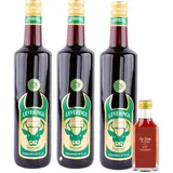 Leverings Ossenkämper Kräuterlikör 3 x 0,7 l 40% Vol inkl. Gratis-Probe