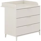 yuny by paidi Wickelkommode YUNY BY PAIDI "SISTER LOU mit abnehmbarem Aufsatz und 3 Schubladen", beige (cashmere, beige), B:94,7cm H:87,9cm T:52,4cm, Spanplatte, Wickelkommoden, Wickelkommode, Kommode in Beige, 95 cm Breite, geprüfte Sicherheit, Soft-Close