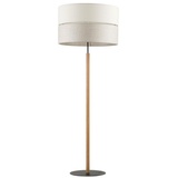 Signature Home Collection Stehlampe Stehlampe Holz natur Lampenschirm Stoff beige braun Leselampe, ohne Leuchtmittel, warmweiß, Bodenlampe als Leselampe nutzbar beige|braun 50 cm x 50 cm x 139 cm x 50 cm