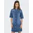 Only Jeanskleid ONLKATERINA 2/4 SHORT DNM DRESS AKM in A-Linien Form blau L (40)