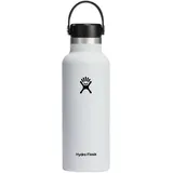 Hydro Flask Standard Mouth Insulated Isolierflasche 532ml weiß