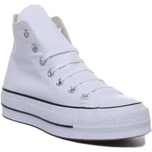 Converse Damen High-Top Klassiker Weiß Herbst/Winter Sneaker, Größe 37