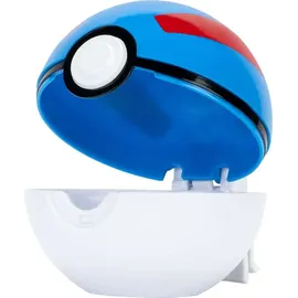 Pokémon Evoli Clip ‘N’ Go Gürtel-Set - Evoli Battle Figur mit Superball, Sympaball und Gürtel