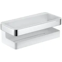 Keuco Duschkorb Collection Moll 2-teilig, 240x110mm, verchromt/weiß