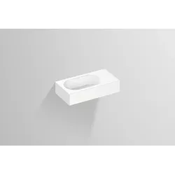Waschbecken „XXS-Serie“ 450 × 100 mm, ohne Hahnlochbohrung, links mit ProShield